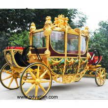 Golden Horse Carriage Exported to Australia/Royal Horse Cart for Sale